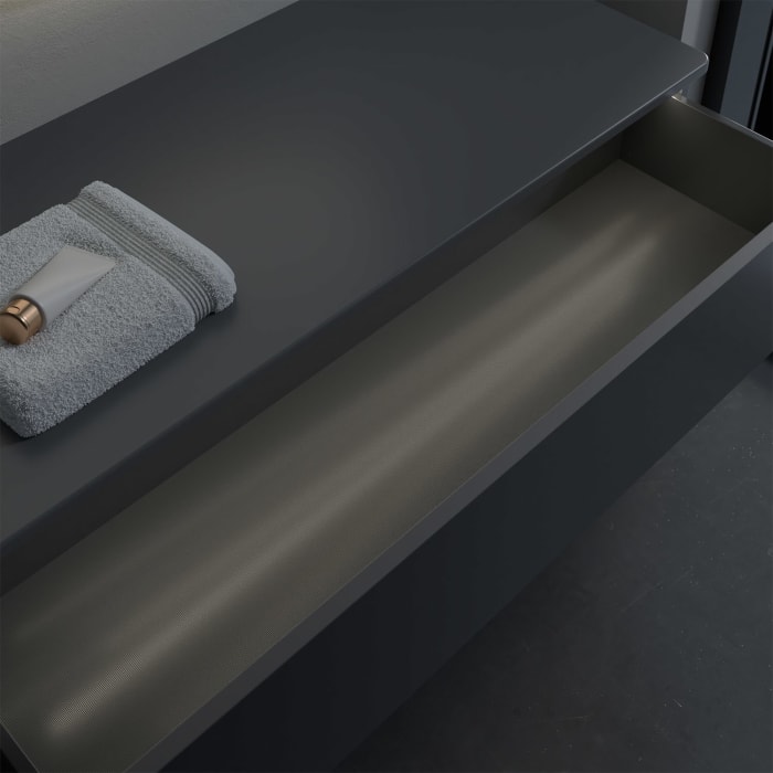 Villeroy & Boch Antao Sideboard 120 x 50 cm, 1 Auszug, Front ohne Struktur, mit LED-Licht