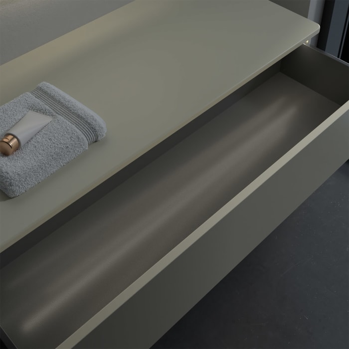 Villeroy & Boch Antao Sideboard 120 x 50 cm, 1 Auszug, Front ohne Struktur, mit LED-Licht