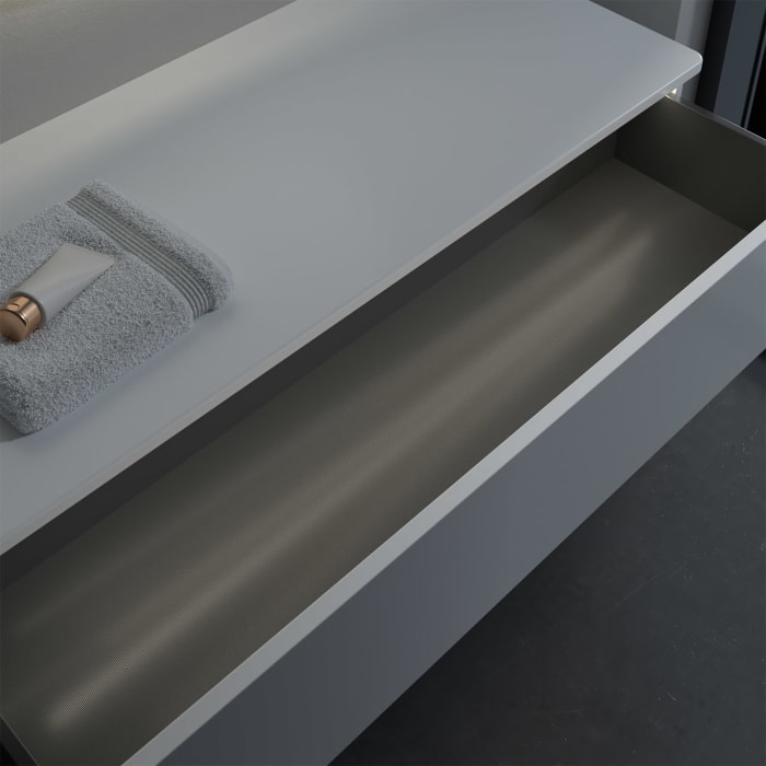 Villeroy & Boch Antao Sideboard 120 x 50 cm, 1 Auszug, Front ohne Struktur, mit LED-Licht