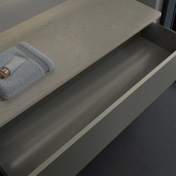 Villeroy & Boch Antao Sideboard 120 x 50 cm, 1 Auszug, Front ohne Struktur, mit LED-Licht