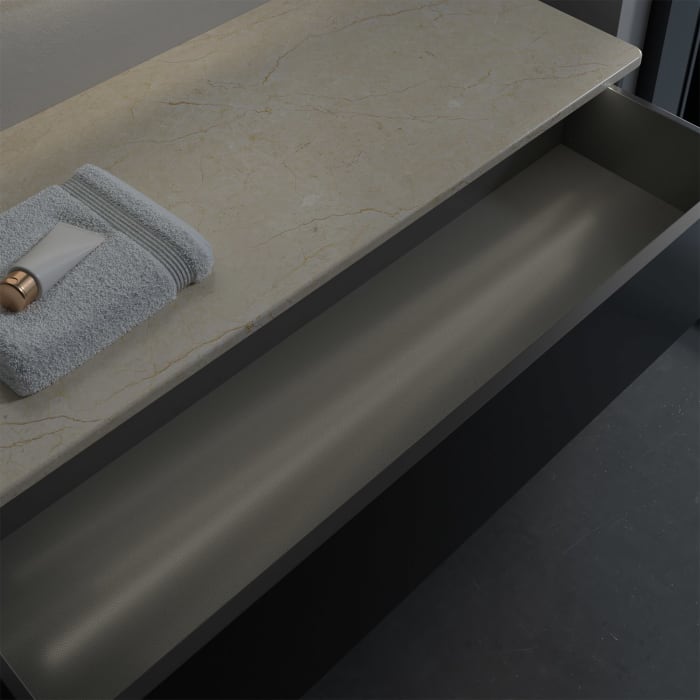 Villeroy & Boch Antao Sideboard 120 x 50 cm, 1 Auszug, Front ohne Struktur, mit LED-Licht