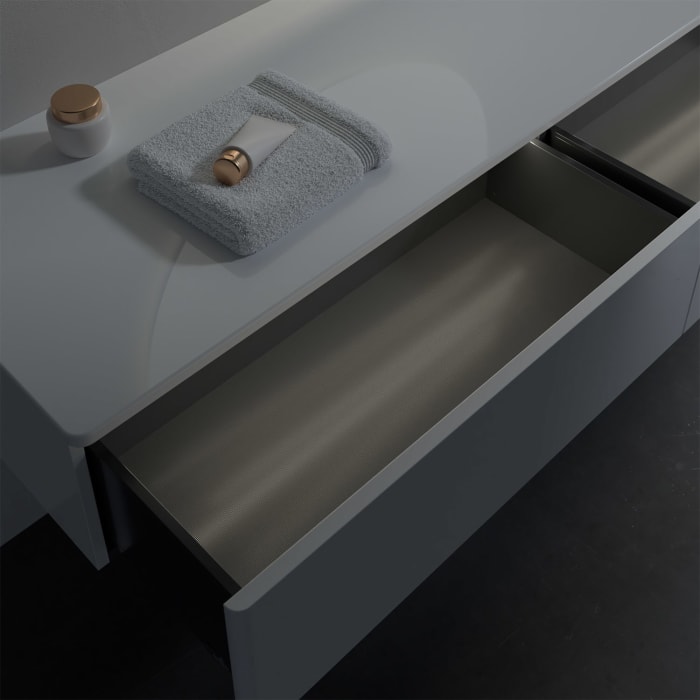 Villeroy & Boch Antao Sideboard 160 x 50 cm, 2 Auszüge, Fronten ohne Struktur, mit LED-Licht