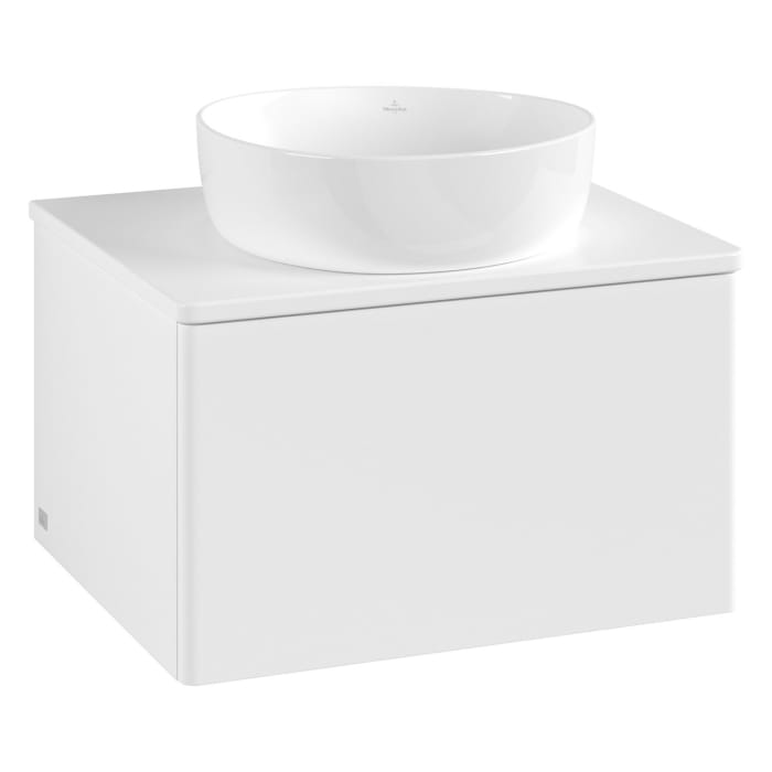 Villeroy & Boch Antao Waschbeckenunterschrank, 60 x 36 cm, 1 Auszug, Front ohne Struktur, mit Hahnloch