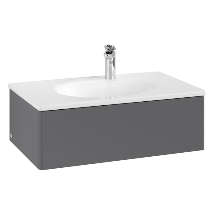 Villeroy & Boch Antao Waschbeckenunterschrank, 78,8 x 25,6 cm, 1 Auszug, Front ohne Struktur