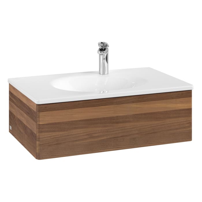 Villeroy & Boch Antao Waschbeckenunterschrank, 78,8 x 25,6 cm, 1 Auszug, Front ohne Struktur