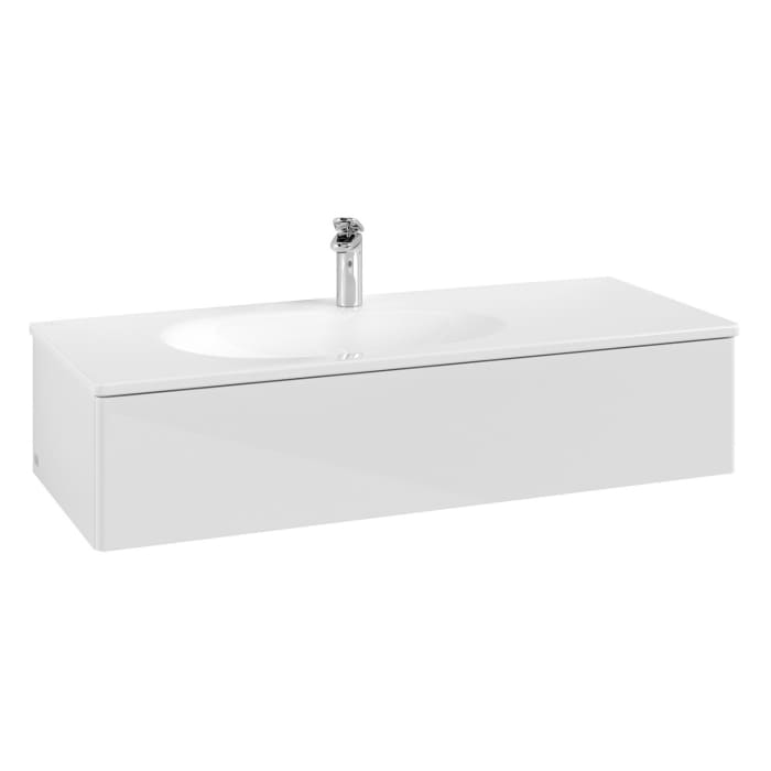Villeroy & Boch Antao Waschbeckenunterschrank, 118,8 x 25,6 cm, 1 Auszug, Front ohne Struktur