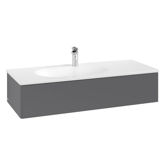 Villeroy & Boch Antao Waschbeckenunterschrank, 118,8 x 25,6 cm, 1 Auszug, Front ohne Struktur