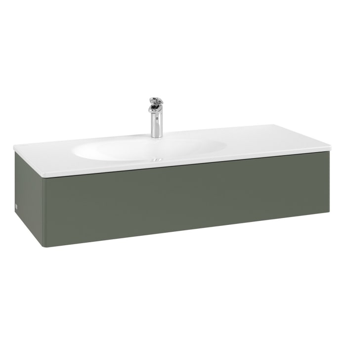 Villeroy & Boch Antao Waschbeckenunterschrank, 118,8 x 25,6 cm, 1 Auszug, Front ohne Struktur