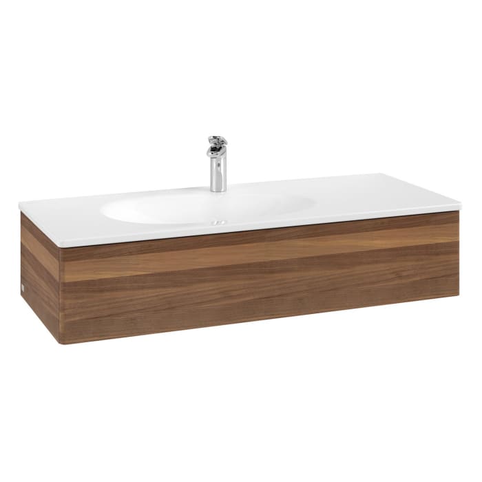 Villeroy & Boch Antao Waschbeckenunterschrank, 118,8 x 25,6 cm, 1 Auszug, Front ohne Struktur