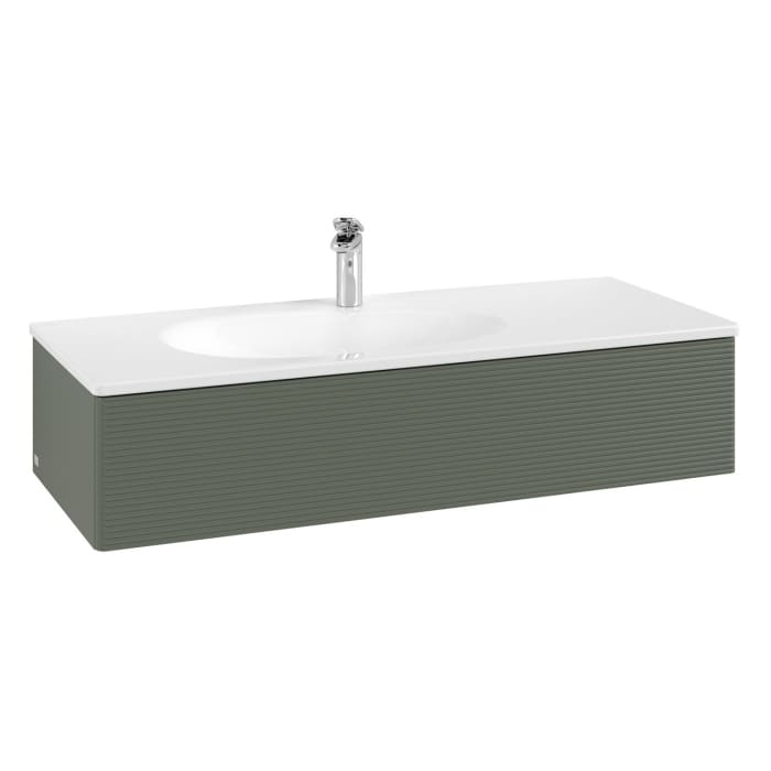 Villeroy & Boch Antao Waschbeckenunterschrank, 118,8 x 25,6 cm, 1 Auszug, Front mit Struktur