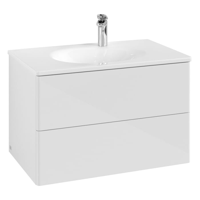 Villeroy & Boch Antao Waschbeckenunterschrank, 78,8 x 50,4 cm, 2 Auszüge, Fronten ohne Struktur