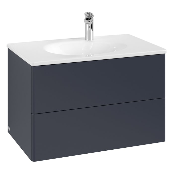 Villeroy & Boch Antao Waschbeckenunterschrank, 78,8 x 50,4 cm, 2 Auszüge, Fronten ohne Struktur