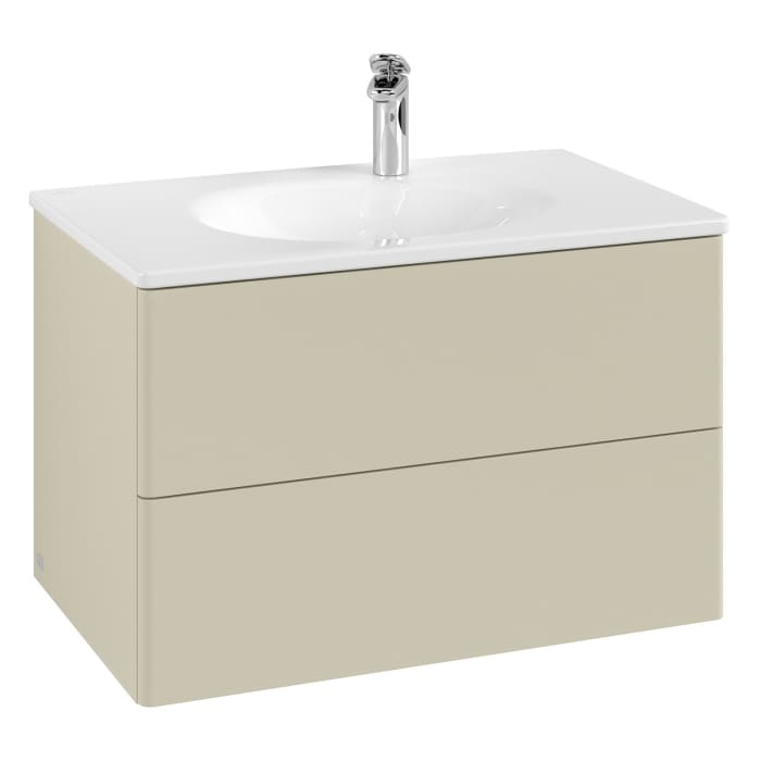 Villeroy & Boch Antao Waschbeckenunterschrank, 78,8 x 50,4 cm, 2 Auszüge, Fronten ohne Struktur