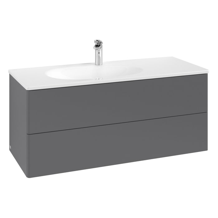 Villeroy & Boch Antao Waschbeckenunterschrank, 118,8 x 50,4 cm, 2 Auszüge, Fronten ohne Struktur
