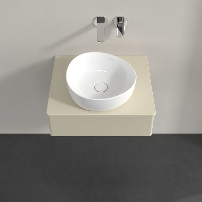 Villeroy & Boch Antao Waschbeckenunterschrank, 60 x 19 cm, 1 Auszug, Front ohne Struktur, mit Hahnloch