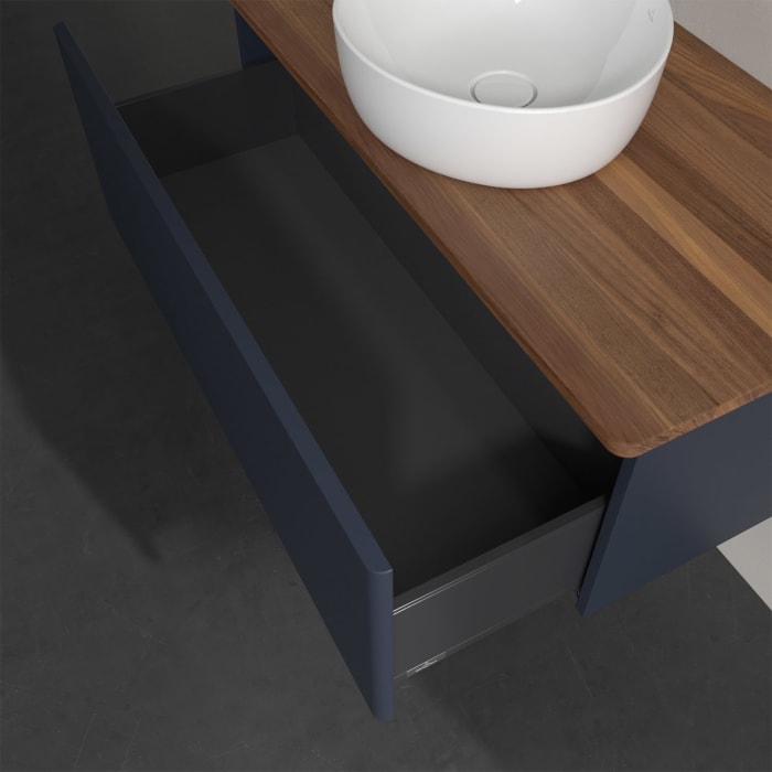 Villeroy & Boch Antao Waschbeckenunterschrank, 100 x 36 cm, 1 Auszug, Front ohne Struktur, ohne Hahnloch