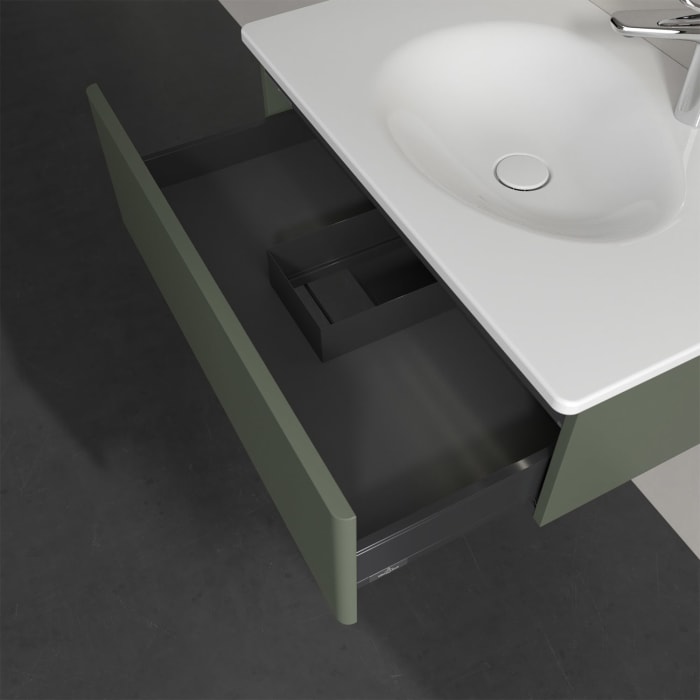 Villeroy & Boch Antao Waschbeckenunterschrank, 78,8 x 25,6 cm, 1 Auszug, Front ohne Struktur, mit LED-Licht