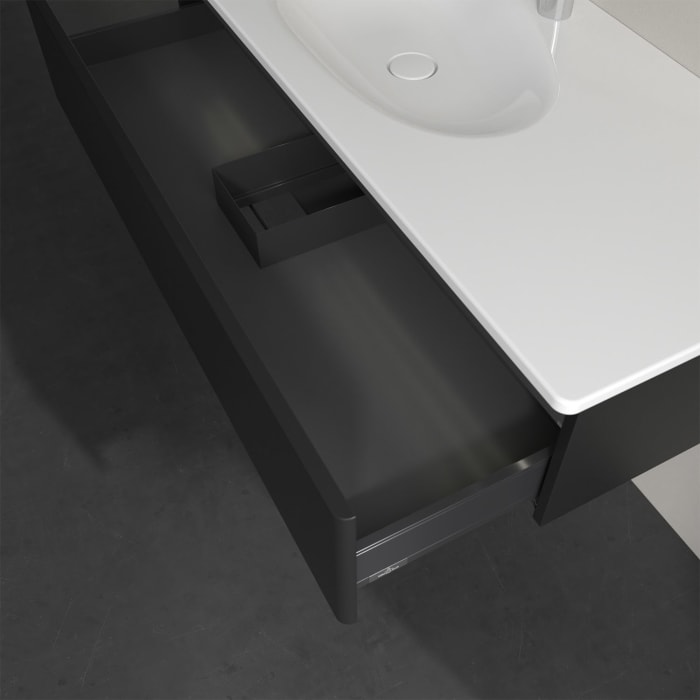 Villeroy & Boch Antao Waschbeckenunterschrank, 118,8 x 25,6 cm, 1 Auszug, Front ohne Struktur, mit LED-Licht