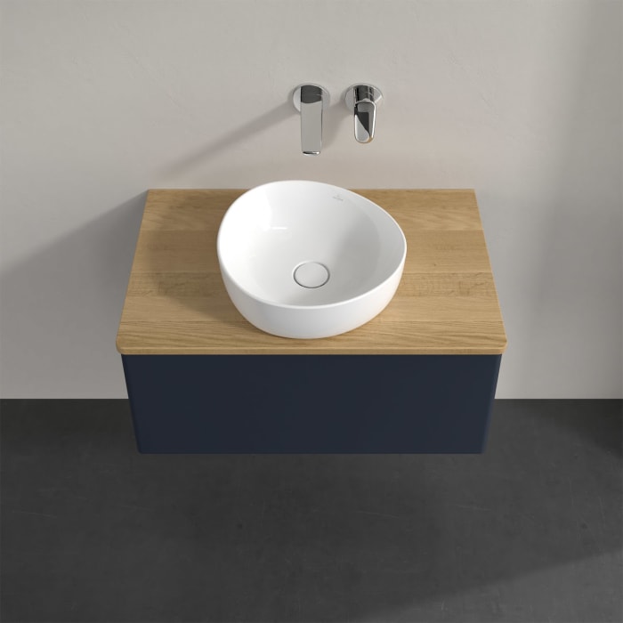 Villeroy & Boch Antao Waschbeckenunterschrank, 80 x 36 cm, 1 Auszug, Front ohne Struktur, ohne Hahnloch