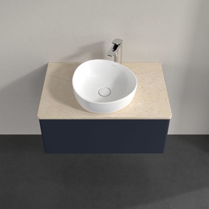 Villeroy & Boch Antao Waschbeckenunterschrank, 80 x 36 cm, 1 Auszug, Front ohne Struktur, mit Hahnloch