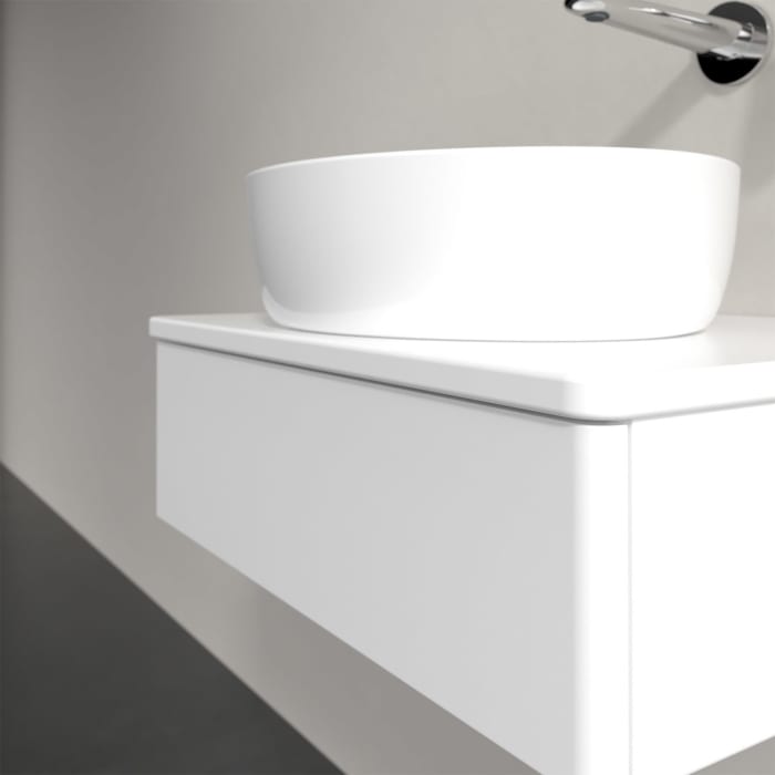 Villeroy & Boch Antao Waschbeckenunterschrank, 60 x 19 cm, 1 Auszug, Front ohne Struktur, mit Hahnloch