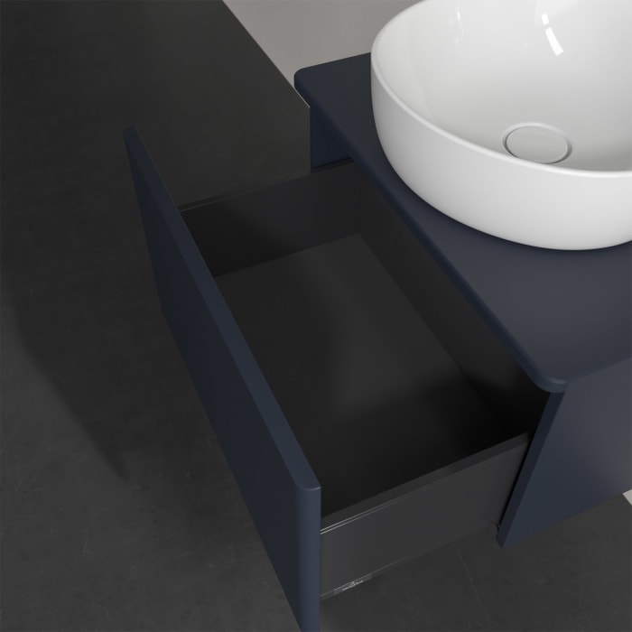 Villeroy & Boch Antao Waschbeckenunterschrank, 60 x 36 cm, 1 Auszug, Front ohne Struktur, ohne Hahnloch