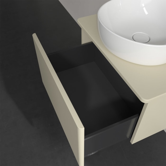 Villeroy & Boch Antao Waschbeckenunterschrank, 60 x 36 cm, 1 Auszug, Front ohne Struktur, ohne Hahnloch