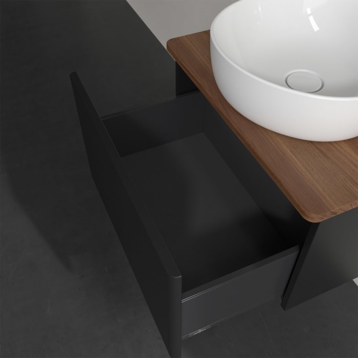 Villeroy & Boch Antao Waschbeckenunterschrank, 60 x 36 cm, 1 Auszug, Front ohne Struktur, ohne Hahnloch