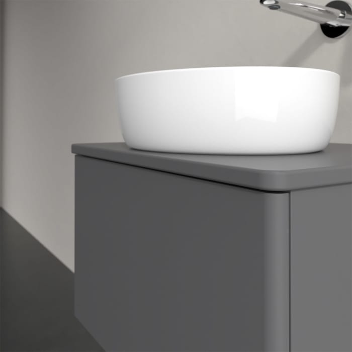 Villeroy & Boch Antao Waschbeckenunterschrank, 60 x 36 cm, 1 Auszug, Front ohne Struktur, ohne Hahnloch