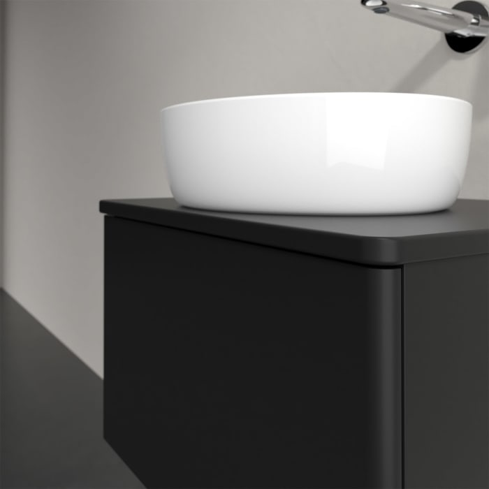 Villeroy & Boch Antao Waschbeckenunterschrank, 60 x 36 cm, 1 Auszug, Front ohne Struktur, ohne Hahnloch