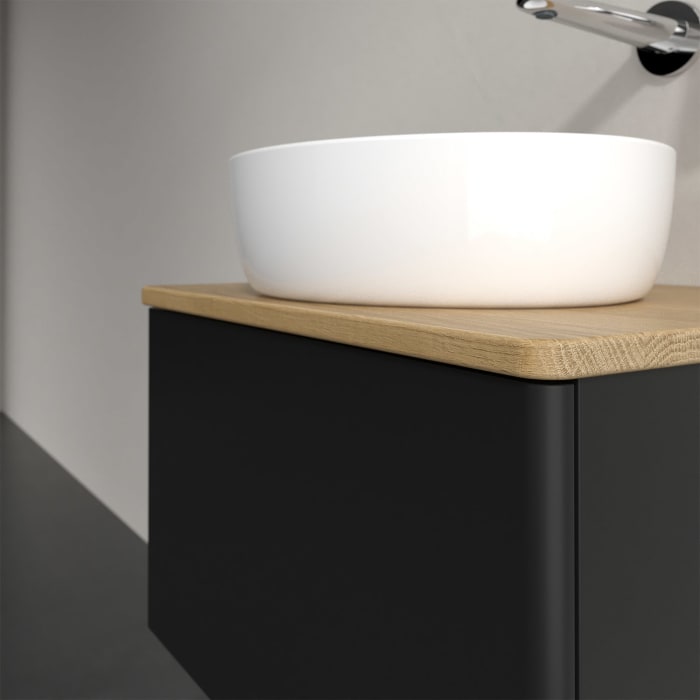 Villeroy & Boch Antao Waschbeckenunterschrank, 60 x 36 cm, 1 Auszug, Front ohne Struktur, ohne Hahnloch