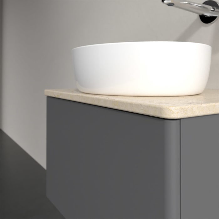 Villeroy & Boch Antao Waschbeckenunterschrank, 60 x 36 cm, 1 Auszug, Front ohne Struktur, ohne Hahnloch