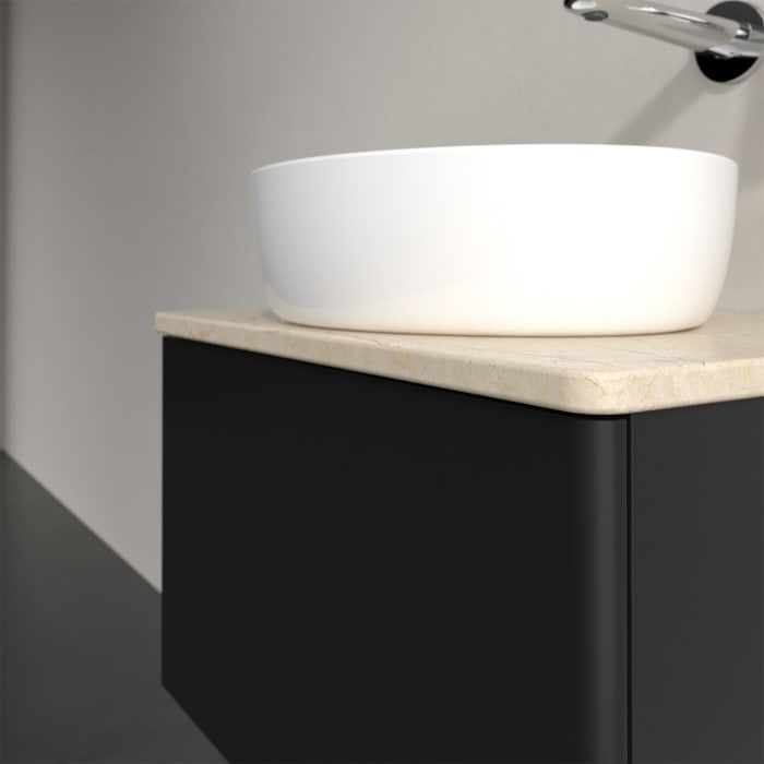 Villeroy & Boch Antao Waschbeckenunterschrank, 60 x 36 cm, 1 Auszug, Front ohne Struktur, ohne Hahnloch