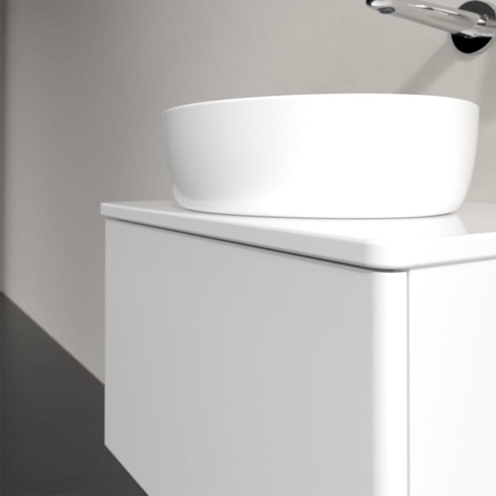 Villeroy & Boch Antao Waschbeckenunterschrank, 60 x 36 cm, 1 Auszug, Front ohne Struktur, mit Hahnloch