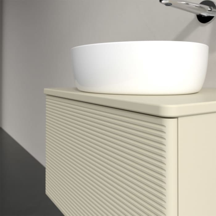 Villeroy & Boch Antao Waschbeckenunterschrank, 60 x 36 cm, 1 Auszug, Front mit Struktur, ohne Hahnloch