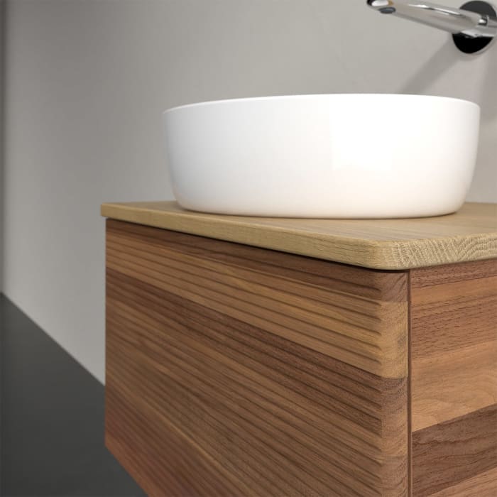 Villeroy & Boch Antao Waschbeckenunterschrank, 60 x 36 cm, 1 Auszug, Front mit Struktur, ohne Hahnloch