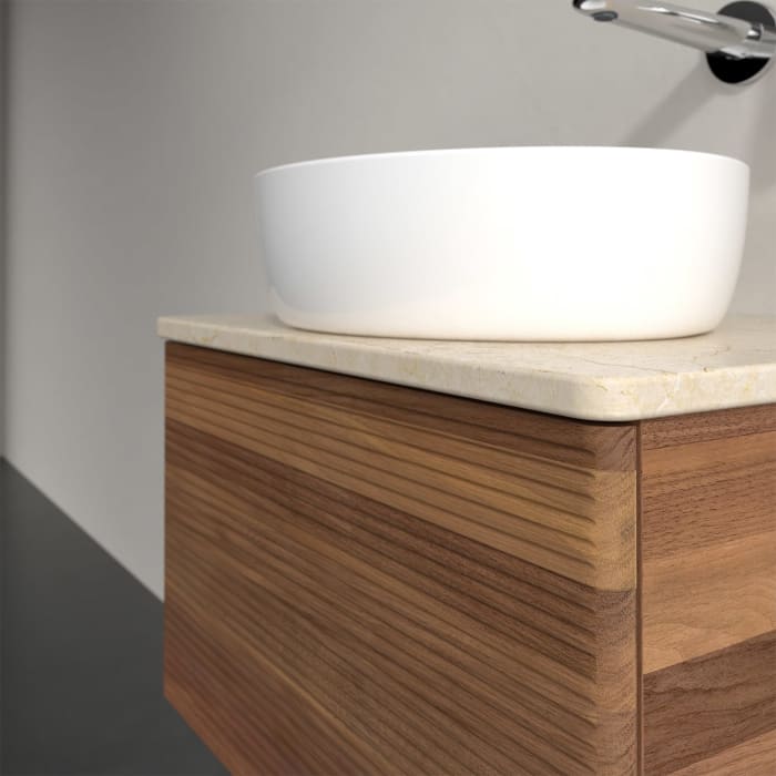 Villeroy & Boch Antao Waschbeckenunterschrank, 60 x 36 cm, 1 Auszug, Front mit Struktur, ohne Hahnloch