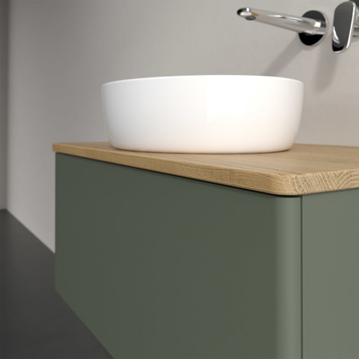 Villeroy & Boch Antao Waschbeckenunterschrank, 80 x 36 cm, 1 Auszug, Front ohne Struktur, ohne Hahnloch