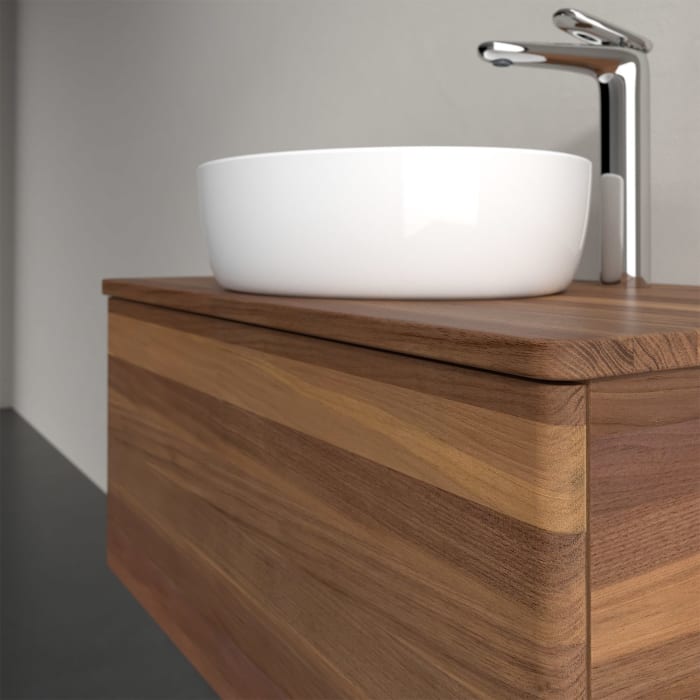 Villeroy & Boch Antao Waschbeckenunterschrank, 80 x 36 cm, 1 Auszug, Front ohne Struktur, mit Hahnloch