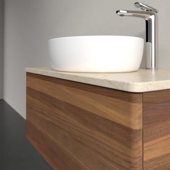 Villeroy & Boch Antao Waschbeckenunterschrank, 80 x 36 cm, 1 Auszug, Front ohne Struktur, mit Hahnloch