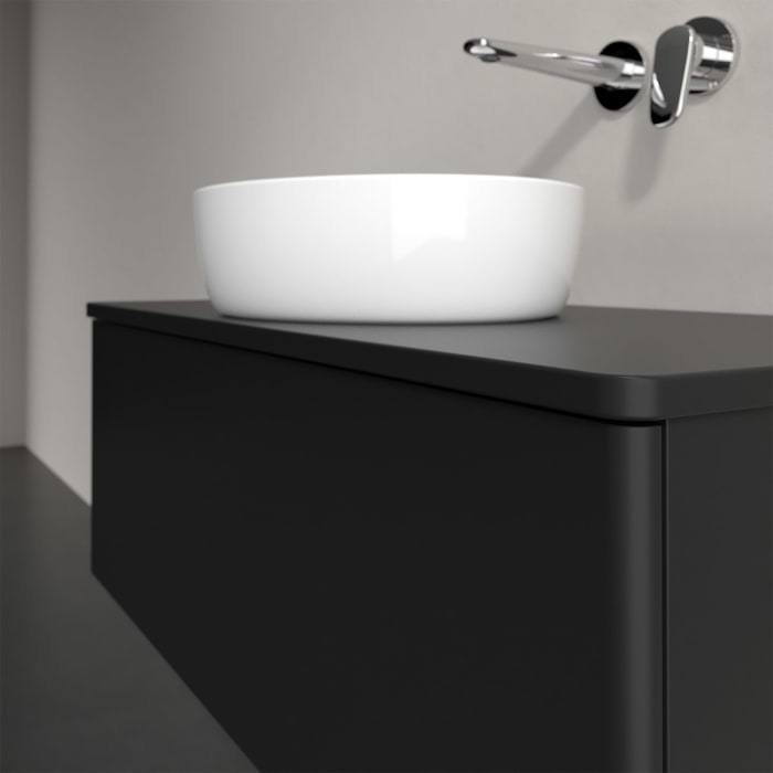 Villeroy & Boch Antao Waschbeckenunterschrank, 100 x 36 cm, 1 Auszug, Front ohne Struktur, ohne Hahnloch