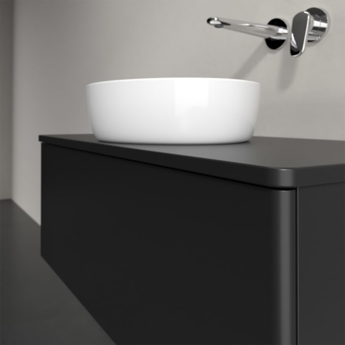 Villeroy & Boch Antao Waschbeckenunterschrank, 100 x 36 cm, 1 Auszug, Front ohne Struktur, mit Hahnloch