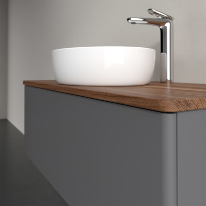 Villeroy & Boch Antao Waschbeckenunterschrank, 100 x 36 cm, 1 Auszug, Front ohne Struktur, mit Hahnloch