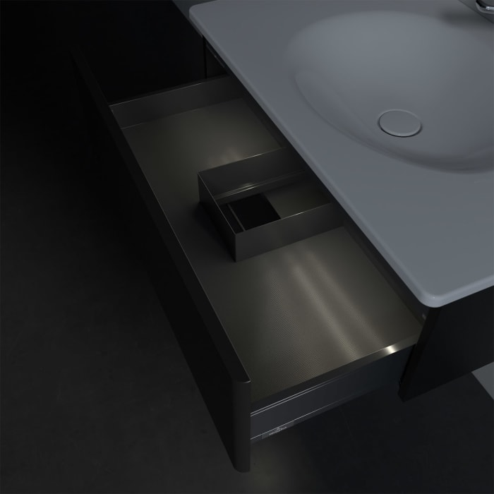 Villeroy & Boch Antao Waschbeckenunterschrank, 78,8 x 25,6 cm, 1 Auszug, Front ohne Struktur, mit LED-Licht