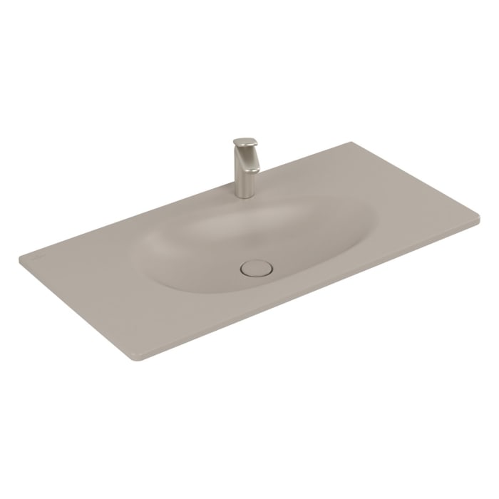 Villeroy & Boch Antao Schrankwaschtisch 100 x 50 cm, ohne Überlauf, mit 1 Hahnloch