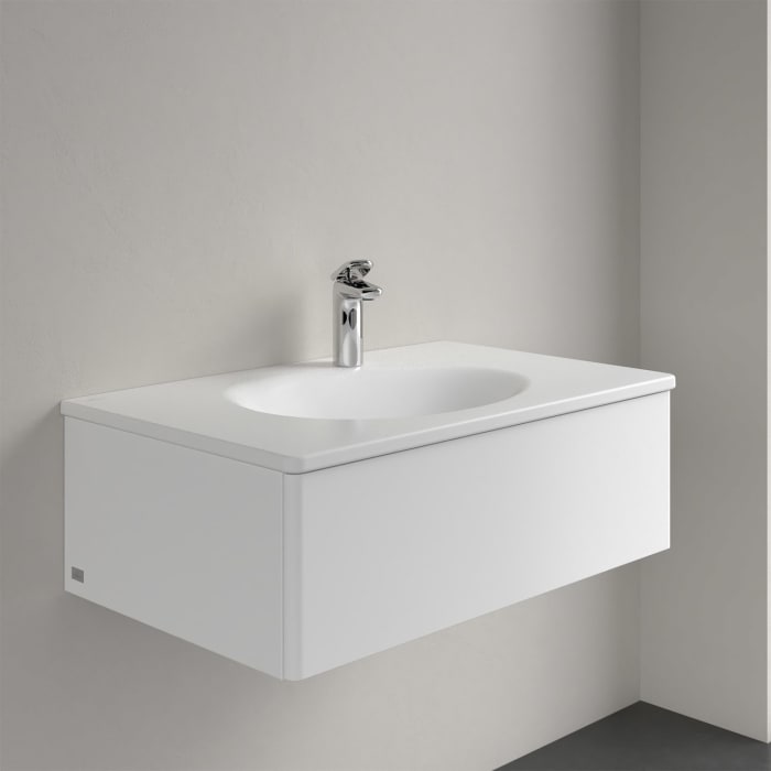Villeroy & Boch Antao Schrankwaschtisch 80 x 50 cm, ohne Überlauf, mit 1 Hahnloch