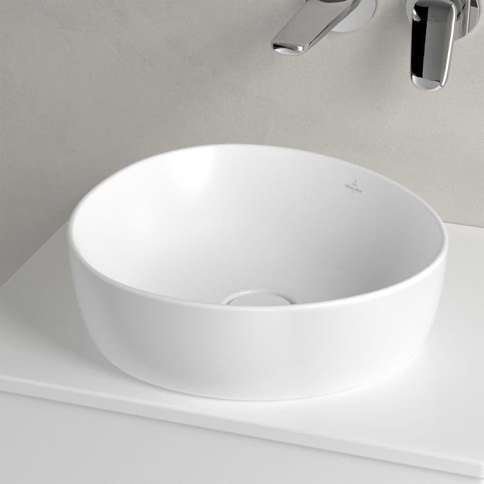 Villeroy & Boch Antao Aufsatzwaschbecken 40 x 39,5 cm, ohne Überlauf, ungeschliffen