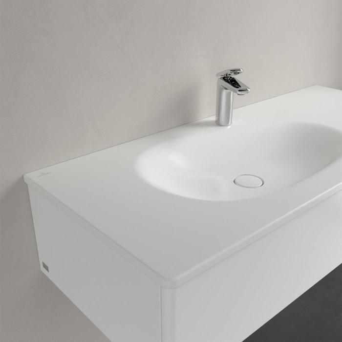 Villeroy & Boch Antao Schrankwaschtisch 120 x 50 cm, ohne Überlauf, mit 1 Hahnloch