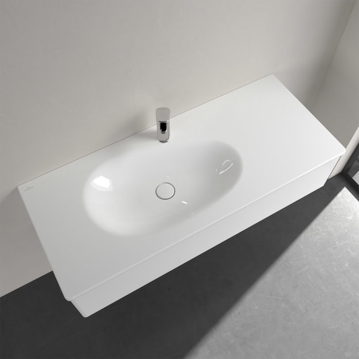Villeroy & Boch Antao Schrankwaschtisch 120 x 50 cm, ohne Überlauf, mit 1 Hahnloch