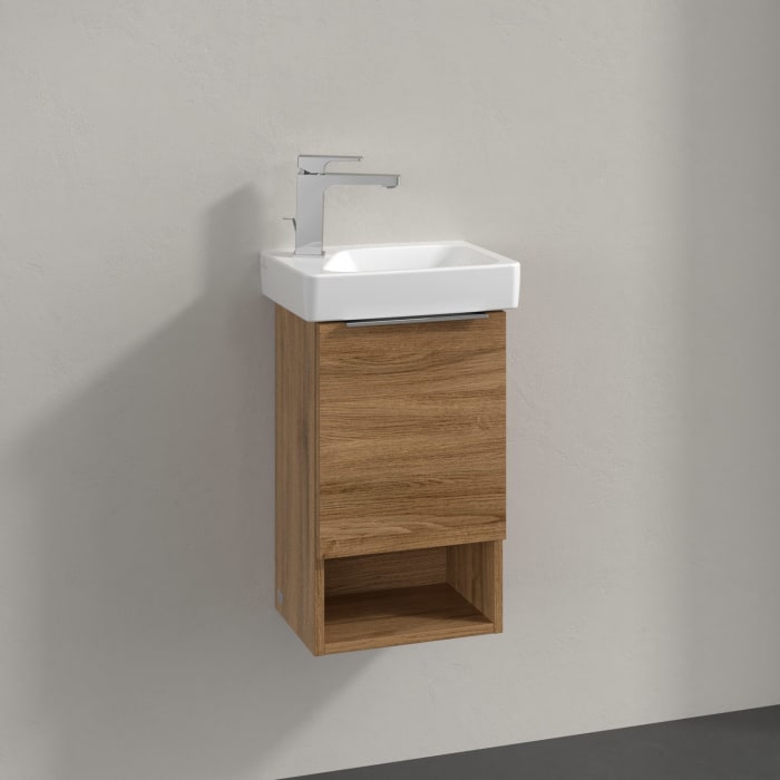 Villeroy & Boch Architectura Waschbeckenunterschrank 31 x 52 cm, 1 Tür Anschlag rechts und 1 offenes Fach